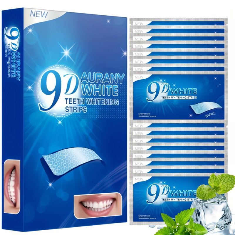 Teeth Whitening Before And After - 21 Pairs of 9D Aurany White