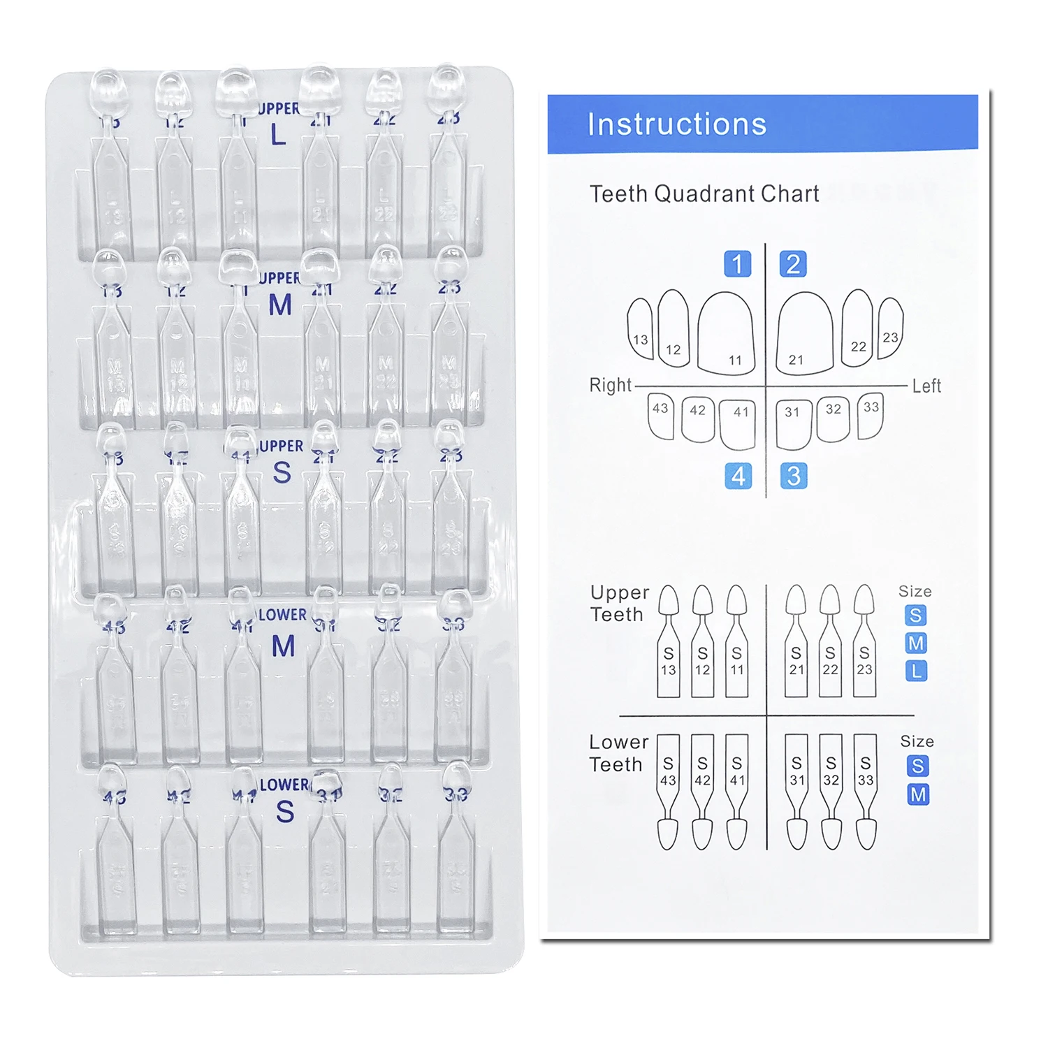 32pcs/Set Dental Veneer Mould  - Teeth Whitening Moulds recension och pris
