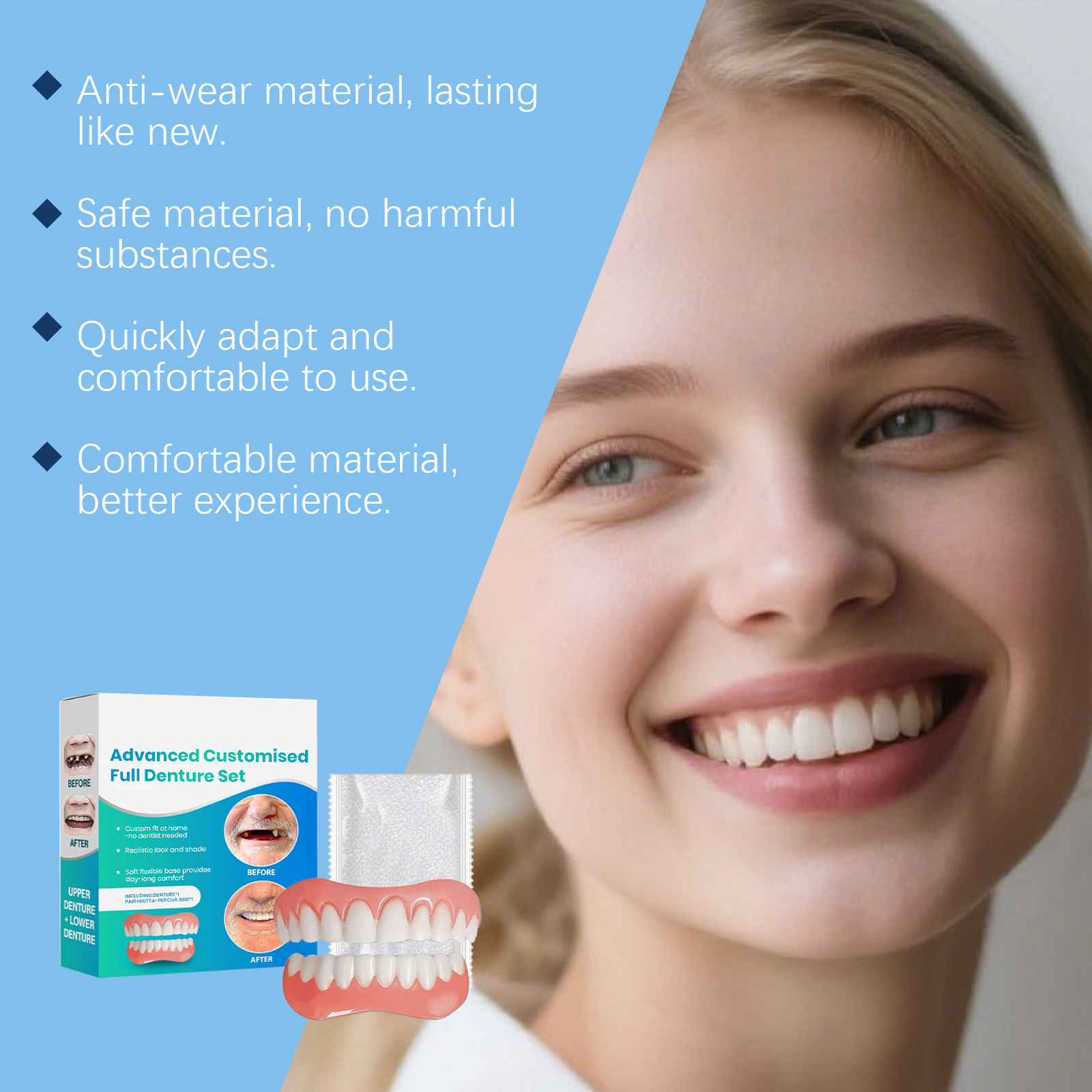Trendy Comfort Flexible Dentur - Teeth Whitening Kit recension och pris