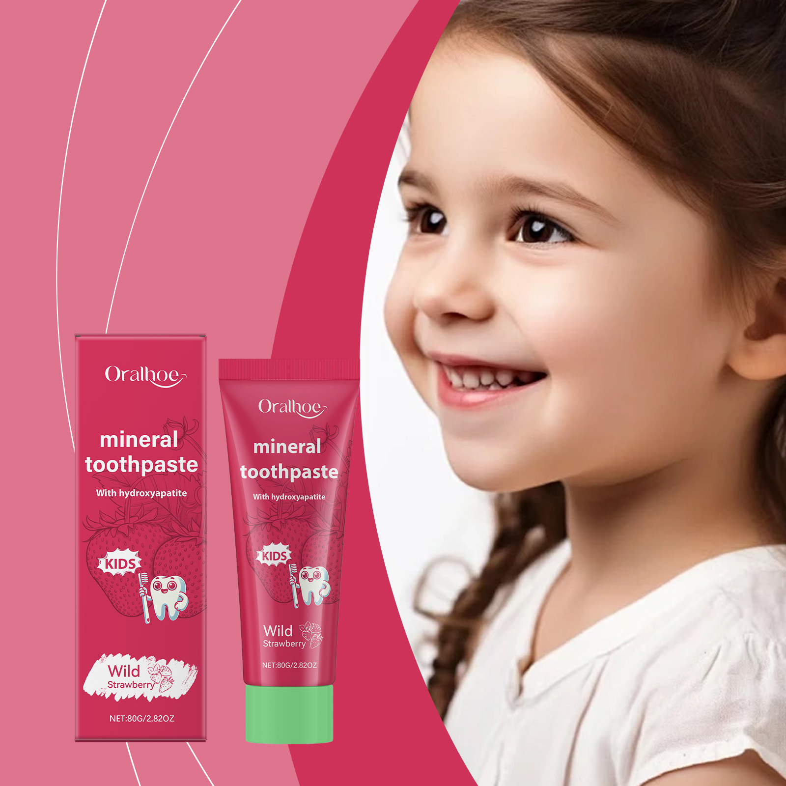 Oralhoe Kids Toothpaste Clean  - Teeth Whitening Natural recension och pris