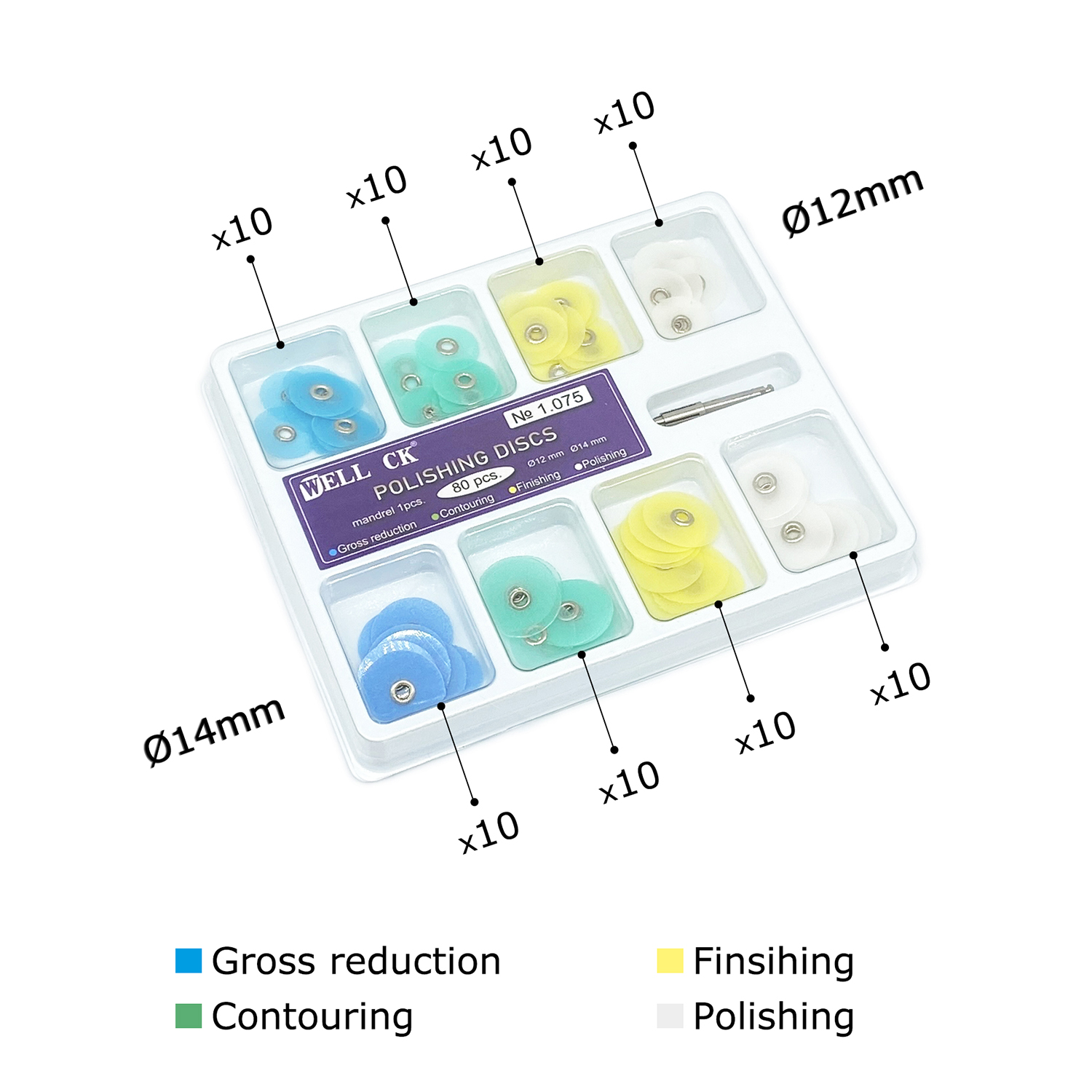 WELL CK 40/80Pcs Dental Polish - Teeth Whitening Kit recension och pris