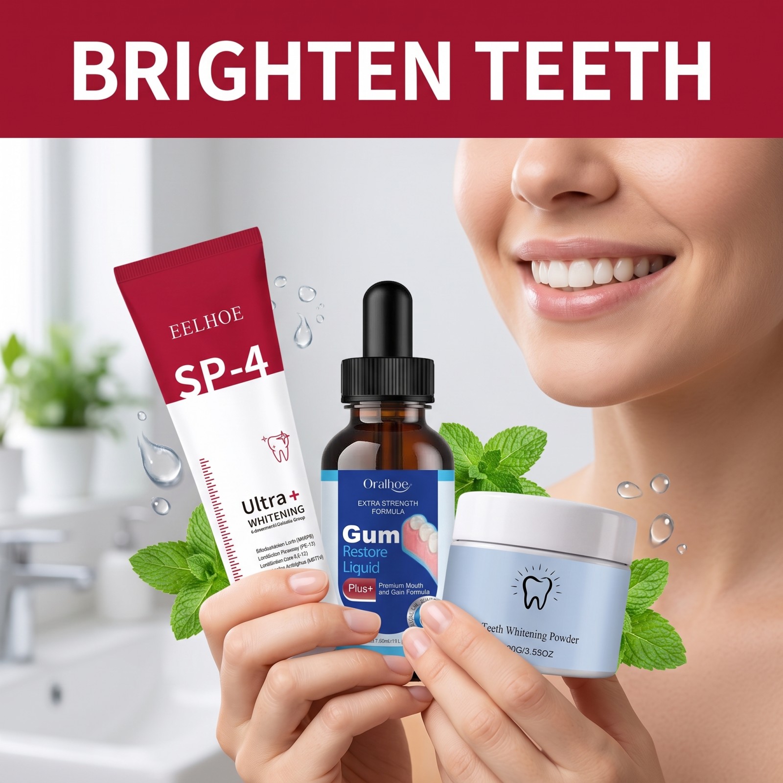 Oral Care Combo Set Whitening  - Teeth Whitening Before And After recension och pris