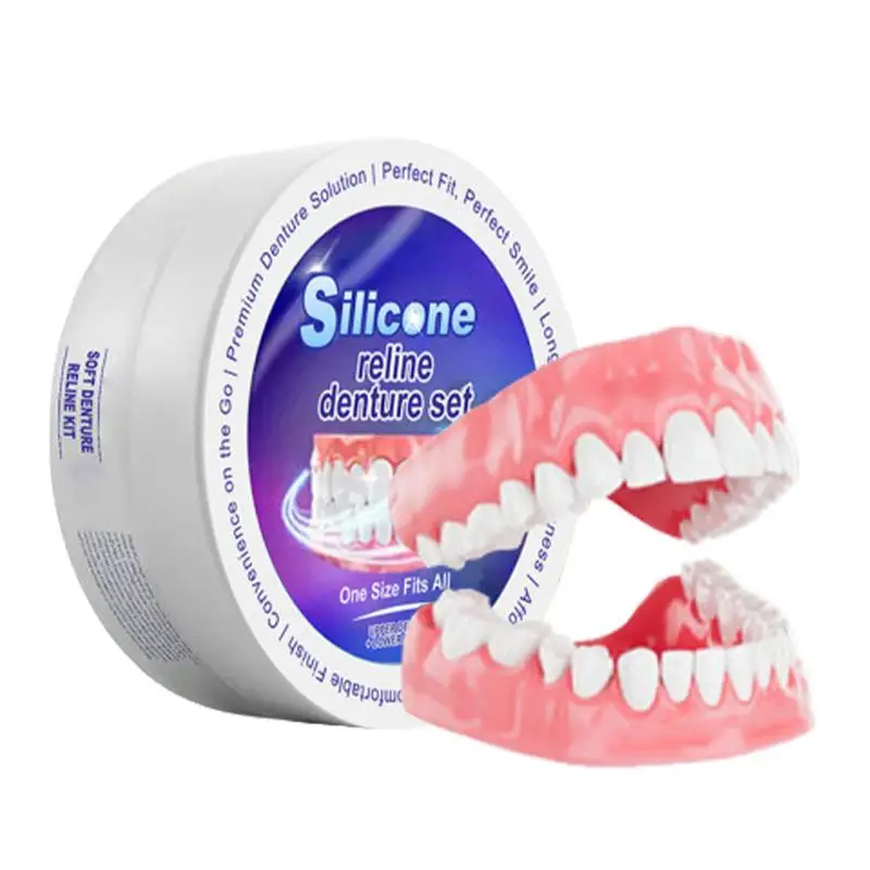 Silicone Denture Set Fit Tempo - Teeth Whitening Kit recension och pris