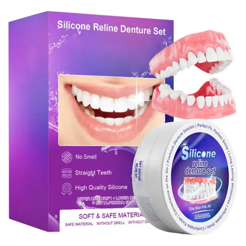 Silicone Denture Set Fit Tempo - Teeth Whitening Kit recension och pris