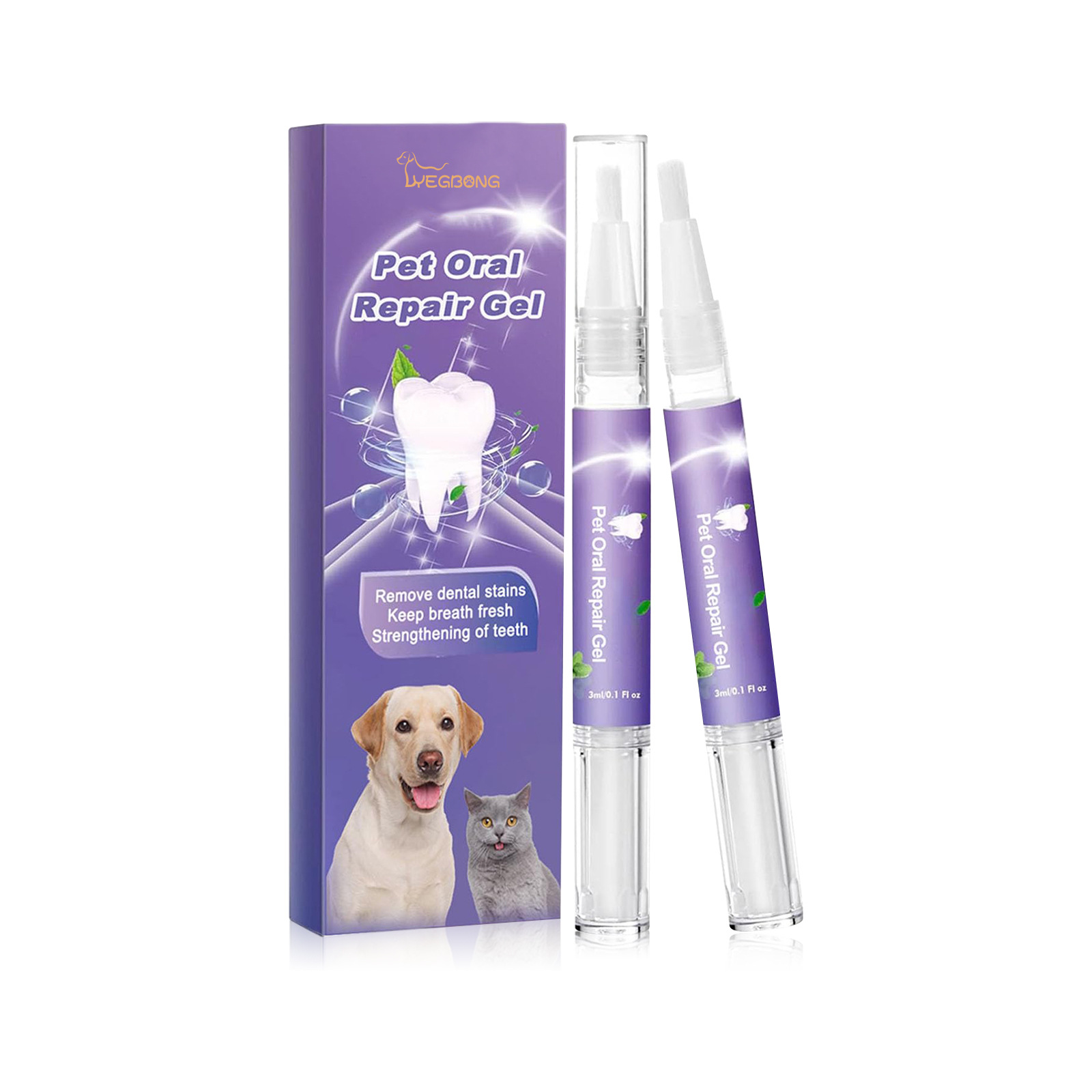 Pet Oral Repair Gel Puppy Tart - Teeth Whitening Before And After recension och pris