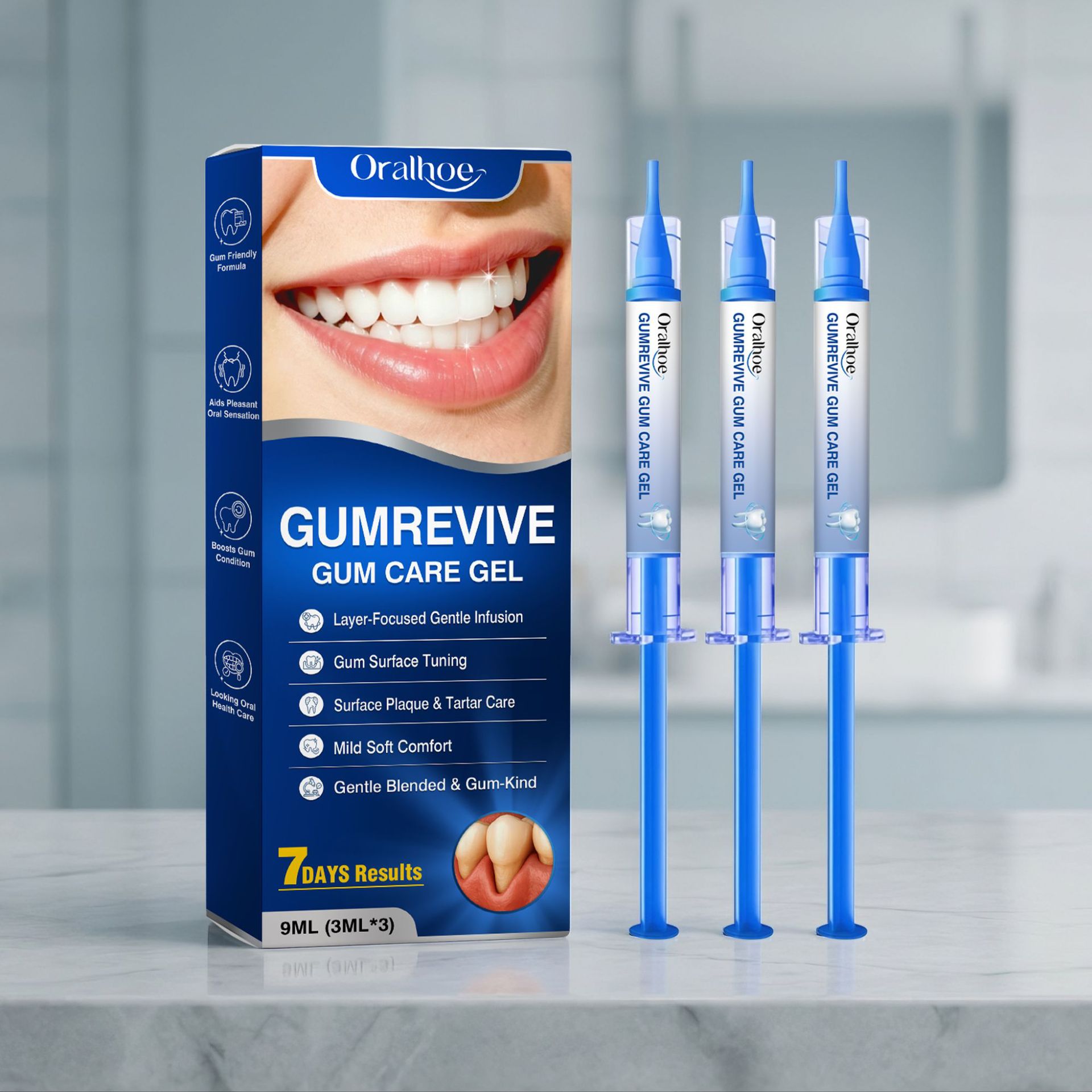 Oral Care Gel 3Pcs Gum Cleanin - Teeth Whitening Before And After recension och pris