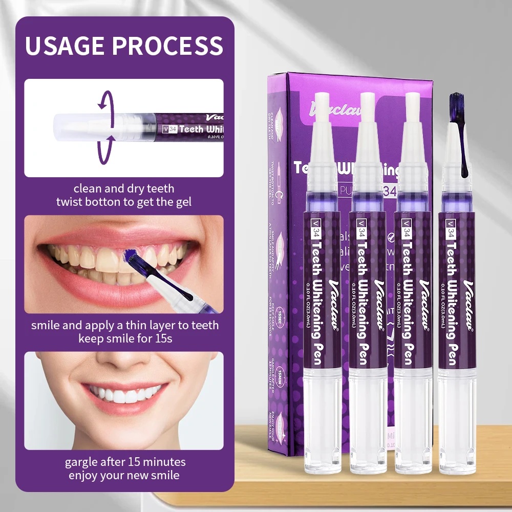 Vaclav V34 Purple teeth whiten - Teeth Whitening Before And After recension och pris